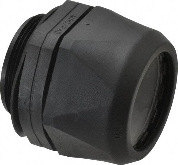 Murrplastik - 2" Trade, Nylon Compression Straight Liquidtight Conduit Connector - Noninsulated - Eagle Tool & Supply