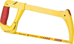 Starrett - 12" Hacksaw Frame - 4-3/8" Throat Depth, Rubber Covered D-Style Handle - Eagle Tool & Supply