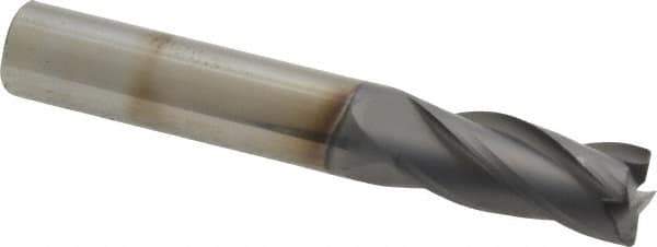 Niagara Cutter - 3/8", 4 Flute, Single End, Solid Carbide, 0.02" Corner Radius End Mill - 2-1/2" OAL, 30° Helix, Right Hand Flute, 7/8" LOC, Right Hand Cut - Eagle Tool & Supply
