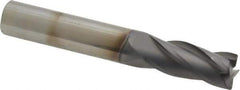 Niagara Cutter - 3/8", 4 Flute, Single End, Solid Carbide, 0.02" Corner Radius End Mill - 2-1/2" OAL, 30° Helix, Right Hand Flute, 7/8" LOC, Right Hand Cut - Eagle Tool & Supply