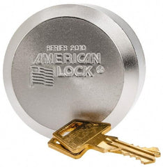 American Lock - Keyed Different Padlock - 3/8" Shackle Diam, Steel - Eagle Tool & Supply