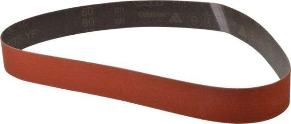 3M - 2" Wide x 48" OAL, 60 Grit, Ceramic Abrasive Belt - Ceramic, Medium, Coated, YF Weighted Cloth Backing, Wet/Dry, Series 777F - Eagle Tool & Supply