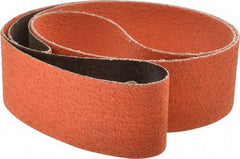 3M - 3" Wide x 132" OAL, 36 Grit, Ceramic Abrasive Belt - Ceramic, Very Coarse, Coated, YF Weighted Cloth Backing, Wet/Dry, Series 777F - Eagle Tool & Supply