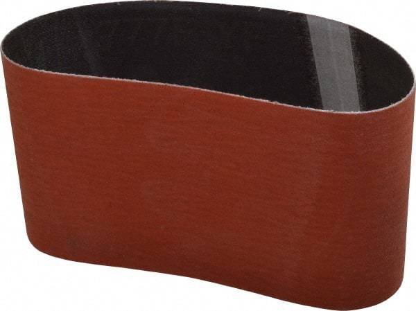 3M - 3" Wide x 10-11/16" OAL, 120 Grit, Ceramic Abrasive Belt - Ceramic, Fine, Coated, Y Weighted Cloth Backing, Wet/Dry, Series 777F - Eagle Tool & Supply