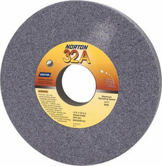 Norton - 12" Diam x 3" Hole x 1-1/2" Thick, H Hardness, 46 Grit Surface Grinding Wheel - Aluminum Oxide, Type 1, Coarse Grade, 2,070 Max RPM, Vitrified Bond, No Recess - Eagle Tool & Supply