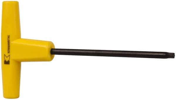 Kennametal - T25 Torx Drive, T Handle Driver for Indexable Slotting Cutter - Compatible with Cartridge Screws - Eagle Tool & Supply