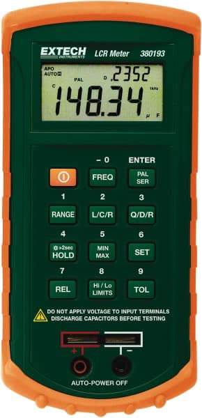 Extech - 380193, Digital Passive Component LCR Multimeter - Measures Capacitance, Resistance - Eagle Tool & Supply