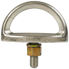 Miller - 1-1/4" Eye Length, Fixed D-Bolt Anchor - Steel - Eagle Tool & Supply