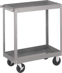 Quantum Storage - 1,000 Lb Capacity, 36" Wide x 18" Long x 35" High Standard Utility Cart - 3 Shelf, Steel - Eagle Tool & Supply