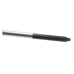 Accupro - 3/8" Diam, 3/8" LOC, 2 Flute Solid Carbide Ball End Mill - AlTiN Finish, Single End, 4" OAL, 3/8" Shank Diam, Spiral Flute - Eagle Tool & Supply