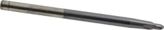 Accupro - 3° Taper Angle per Side, 3/16" Small End Diam, 3/16" LOC, Solid Carbide 2 Flute Tapered Ball End Mill - AlTiN Finish, 4" OAL, 1/4" Shank Diam, Spiral Flute, 30° Helix - Eagle Tool & Supply