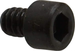 Made in USA - #10-24 UNC Hex Socket Drive, Socket Cap Screw - Alloy Steel, Black Oxide Finish, Fully Threaded, 1/4" Length Under Head - Eagle Tool & Supply