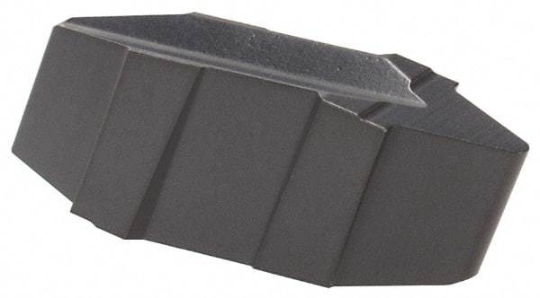 Iscar - 43561GPV Grade IC428, 4.03mm Cutting Width Carbide Grooving Insert - 3.42mm Max Depth of Cut, Neutral, 0.45mm Corner Radius, Al2O3 Finish - Eagle Tool & Supply