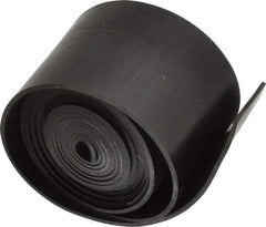 Made in USA - 1/16" Thick x 2" Wide x 60" Long, Neoprene Rubber Strip - Stock Length, 40 Shore A Durometer, 1,000 to 1,200 psi Tensile Strength, -40 to 212°F, Black - Eagle Tool & Supply