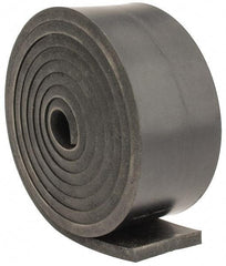 Made in USA - 1/4" Thick x 2" Wide x 60" Long, Neoprene Rubber Strip - Stock Length, 40 Shore A Durometer, 1,000 to 1,200 psi Tensile Strength, -40 to 212°F, Black - Eagle Tool & Supply