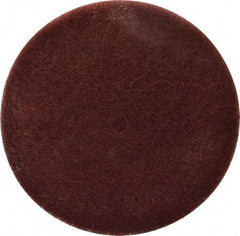 3M - 8" Very Fine Grade Aluminum Oxide Deburring Disc - 1/2" Center Hole, Arbor Connection, Maroon, 3,000 Max RPM - Eagle Tool & Supply