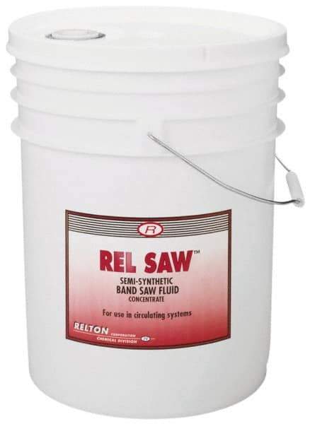 Relton - Rel Saw, 5 Gal Pail Sawing Fluid - Semisynthetic, For Cleaning - Eagle Tool & Supply