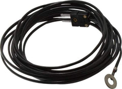 Thermo Electric - 0 to 221°F, J Surface, Thermocouple Probe - 25 Ft. Cable Length, Mini Connector, 15 Sec Response Time - Eagle Tool & Supply