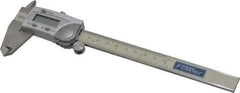 Fowler - 0 to 150mm Range, 0.01mm Resolution, IP54 Electronic Caliper - Stainless Steel with 1.56" Stainless Steel Jaws, 0.02mm Accuracy, SPC Output - Eagle Tool & Supply