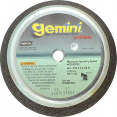 Norton - 6" Diam, 2" Overall Thickness, 16 Grit, Type 11 Tool & Cutter Grinding Wheel - Very Coarse Grade, Aluminum Oxide, Q Hardness, 6,000 RPM - Eagle Tool & Supply