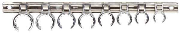 Proto - 8 Piece Flare Nut Crowfoot Wrench Set - 5/8 to 1-1/16", with Clip Rail - Eagle Tool & Supply