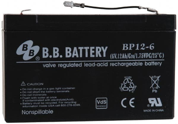 Streamlight - Lead Rechargeable Batteries Lead-Acid or Pure Lead: Lead-Acid Voltage: 12.00 - Eagle Tool & Supply