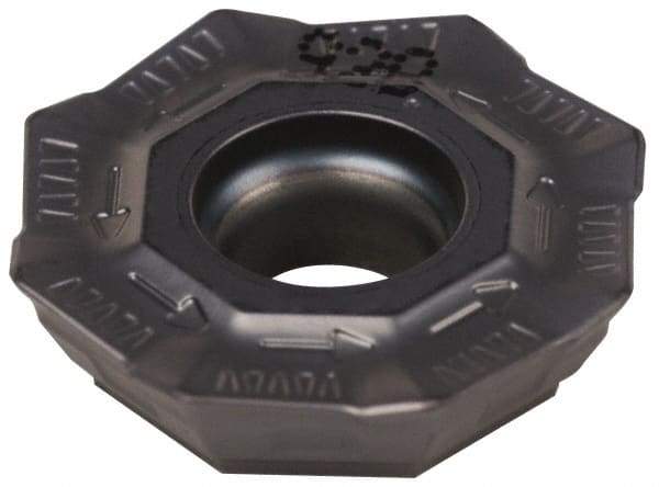 Iscar - OFMT07T3 76 Grade IC928 Carbide Milling Insert - TiAlN Finish, 0.1791" Thick, 0.7008" Inscribed Circle, 0.6mm Corner Radius - Eagle Tool & Supply