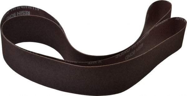 Norton - 2" Wide x 72" OAL, 100 Grit, Aluminum Oxide Abrasive Belt - Aluminum Oxide, Fine, Coated, X Weighted Cloth Backing, Series R228 - Eagle Tool & Supply