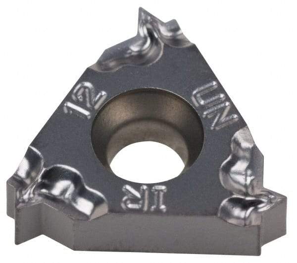 Iscar - 16IR Internal Right Hand 12 UN Laydown Threading Insert - Grade IC908, TiAlN Coated Carbide, 9.53mm Inscribed Circle - Eagle Tool & Supply