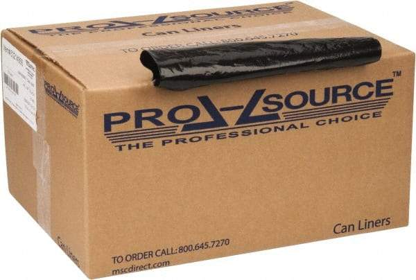 PRO-SOURCE - 2 mil Thick, Heavy-Duty Trash Bags - 43" Wide x 47" High, Black - Eagle Tool & Supply