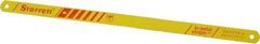 Starrett - 12" Long, 18 Teeth per Inch, Bi-Metal Power Hacksaw Blade - Toothed Edge, 5/8" Wide x 0.032" Thick - Eagle Tool & Supply