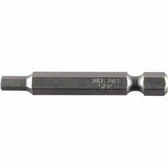 Wiha - 1/8" Power Bit - 1/4" Drive, 2" OAL - Eagle Tool & Supply