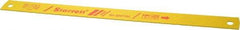 Starrett - 14" Long, 14 Teeth per Inch, Bi-Metal Power Hacksaw Blade - Toothed Edge, 1-1/8" Wide x 0.05" Thick - Eagle Tool & Supply