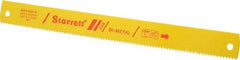 Starrett - 14" Long, 6 Teeth per Inch, Bi-Metal Power Hacksaw Blade - Toothed Edge, 1-3/8" Wide x 0.062" Thick - Eagle Tool & Supply