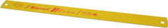 Starrett - 17" Long, 10 Teeth per Inch, Bi-Metal Power Hacksaw Blade - Toothed Edge, 1-3/8" Wide x 0.062" Thick - Eagle Tool & Supply