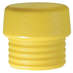 Split Head Mallet Face 1.5″ Med Hard Shore Hardness 65-D, Yellow, Polyurethane - Eagle Tool & Supply