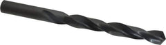 Hertel - 19/32" 118° High Speed Steel Jobber Drill - Oxide Finish, Right Hand Cut, Spiral Flute, Straight Shank, 7-1/8" OAL, Standard Point - Eagle Tool & Supply