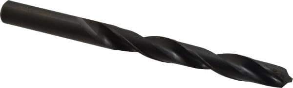 Hertel - 39/64" 118° High Speed Steel Jobber Drill - Oxide Finish, Right Hand Cut, Spiral Flute, Straight Shank, 7-1/8" OAL, Standard Point - Eagle Tool & Supply
