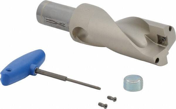 Iscar - 4.69" Max Drill Depth, 2xD, 2.344" Diam, Indexable Insert Drill - 2 Inserts, 1-1/2" Shank Diam, Straight Shank - Eagle Tool & Supply