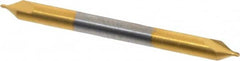 Hertel - #0 Plain Cut 60° Incl Angle Solid Carbide Combo Drill & Countersink - Eagle Tool & Supply