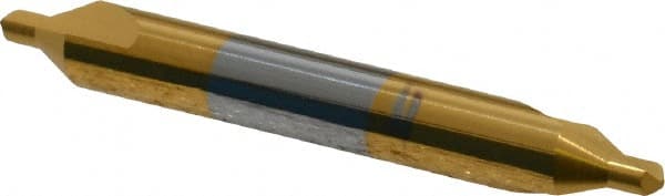 Hertel - #3 Plain Cut 60° Incl Angle Solid Carbide Combo Drill & Countersink - Eagle Tool & Supply