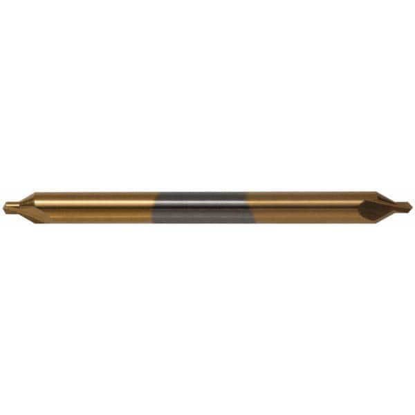 Hertel - #5 Plain Cut 60° Incl Angle Solid Carbide Combo Drill & Countersink - Eagle Tool & Supply