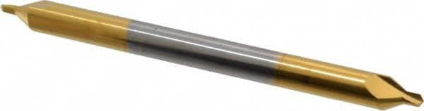 Hertel - #4 Plain Cut 60° Incl Angle Solid Carbide Combo Drill & Countersink - Eagle Tool & Supply