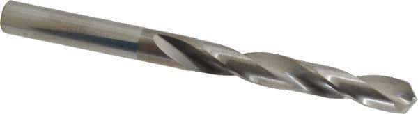 Hertel - Letter K 118° Solid Carbide Jobber Drill - Bright Finish, Right Hand Cut, Spiral Flute, Straight Shank, 3-1/2" OAL, Standard Point - Eagle Tool & Supply