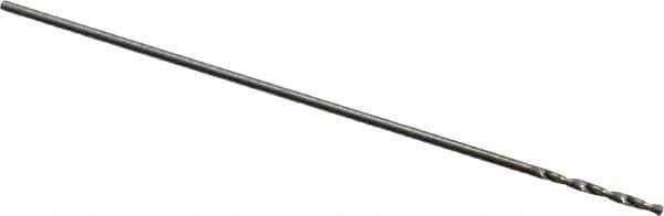 Hertel - #75 118° Solid Carbide Jobber Drill - Bright Finish, Right Hand Cut, Spiral Flute, Straight Shank, 7/8" OAL, Standard Point - Eagle Tool & Supply