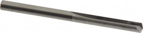 Hertel - #25, 0.1495", 140° Point, Solid Carbide Straight Flute Drill Bit - Eagle Tool & Supply