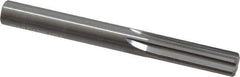Hertel - 3/8" Solid Carbide 6 Flute Chucking Reamer - Straight Flute, 3/8" Straight Shank, 1-1/4" Flute Length, 3-1/2" OAL - Eagle Tool & Supply