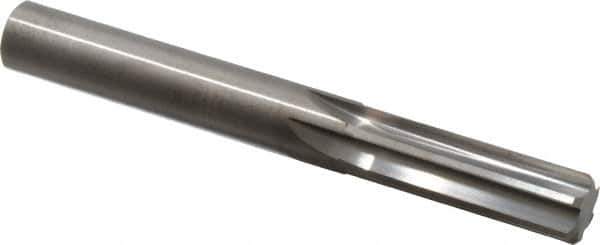 Hertel - 31/64" Solid Carbide 6 Flute Chucking Reamer - Straight Flute, 31/64" Straight Shank, 1-1/2" Flute Length, 4" OAL - Eagle Tool & Supply