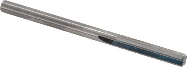Hertel - #8 Solid Carbide 4 Flute Chucking Reamer - Straight Flute, 0.199" Straight Shank, 1" Flute Length, 3" OAL - Eagle Tool & Supply