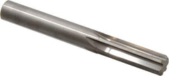 Hertel - 12.5mm Solid Carbide 6 Flute Chucking Reamer - Straight Flute, 0.4921" Straight Shank, 1-1/2" Flute Length, 4" OAL - Eagle Tool & Supply